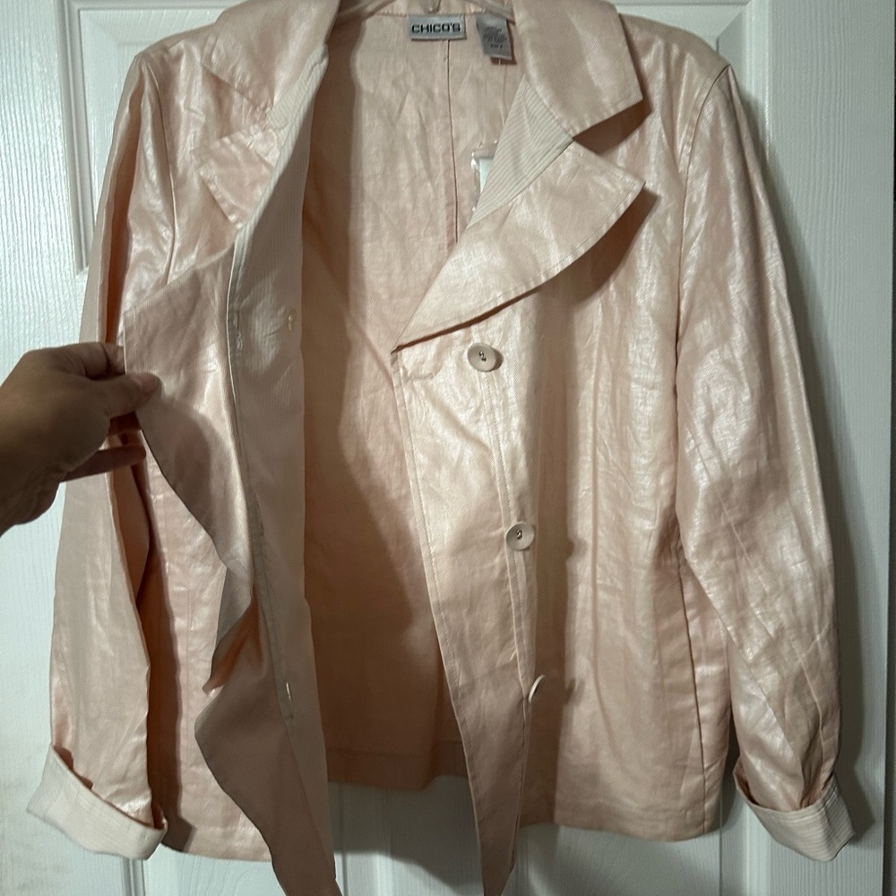 Chico's Delicate Ruffled Constance Jacket - Picture 4 of 16